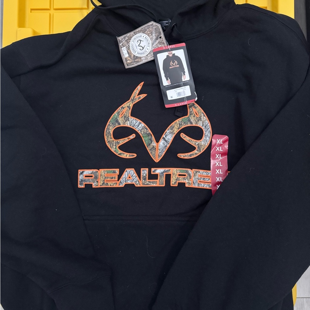 Realtree Black and Orange Men's Hoodie